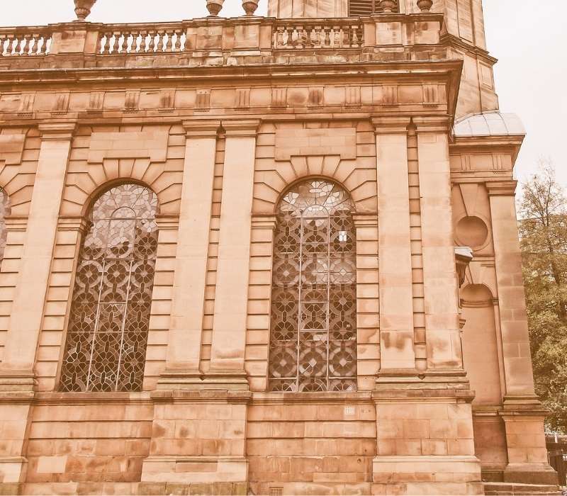 St Philip’s Cathedral in Birmingham city centre, England