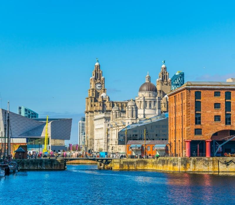 Scenic rail journey between London and Liverpool 