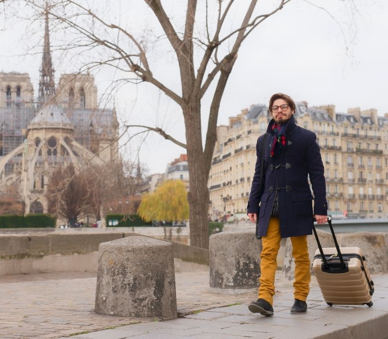 Departure from Paris
